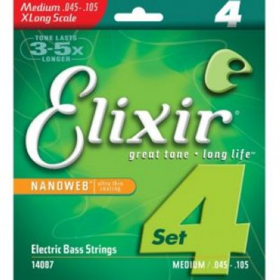 Elixir 14087     NanoWeb Medium XLng (045-105), 4 .