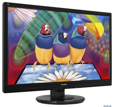  21.5" ViewSonic VA2245-LED Black 1920x1080, 5ms, 200 cd/m2, 1000:1 (DCR 10M:1), D-Sub, DVI-D