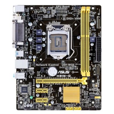 .  ASUS H81M-D S1150, iH81, 2*DDR3, PCI-E16x, SVGA, DVI, SATA III, USB 3.0, LPT, GB Lan, mAT