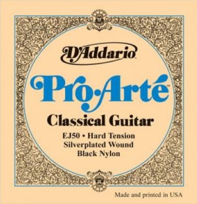 D-Addario EJ50   ., Silver/Black, Hard Tension