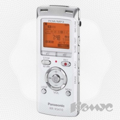  Panasonic RR-XS410 MP3, PCM, WAV, WMA,  4GB  , micro SDHC, micro SD, 1 