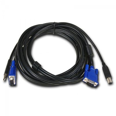 Набор кабелей D-LINK DKVM-CU5 Набор кабелей USBx2, VGAx1 для DKVM-xU, KVM-221, 5m