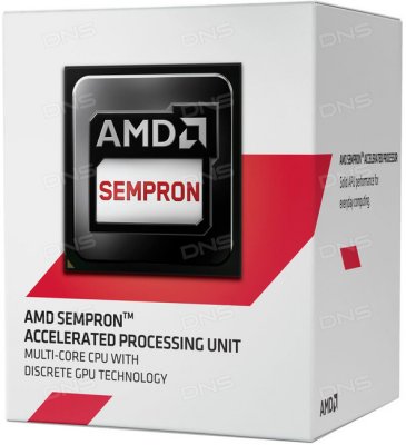AMD Sempron 3850  Kabini X4 1.3GHz (AM1, L2 2MB, 25W, 28nm, 1300MHz, EM64T) Tray