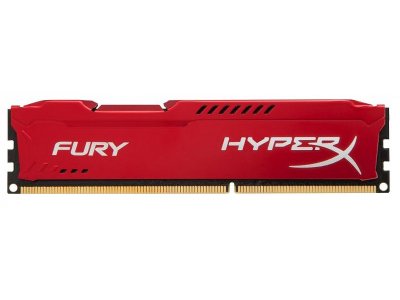 Модуль памяти Kingston HyperX Fury Red Series PC3-12800 DIMM DDR3 1600MHz CL10 - 4Gb HX316C10FR/4