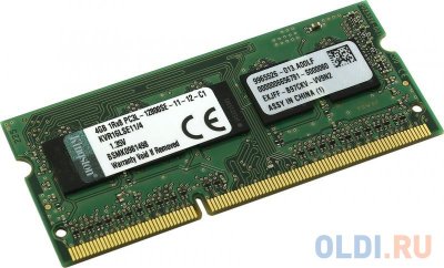     SO-DDR3 4Gb PC12800 1600MHz Kingston CL11 KVR16LSE11/4