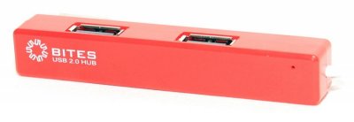  USB 2.0 5bites HB24-204RD 4 ports Red