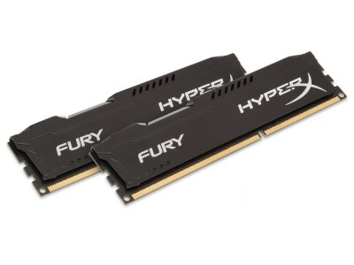 Модуль памяти Kingston HyperX Fury Black Series PC3-15000 DIMM DDR3 1866MHz CL10 - 8Gb KIT (2x4Gb) H