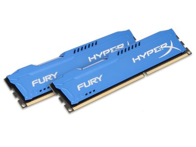   8Gb PC3-15000 1866MHz DDR3 DIMM CL10 Kingston HyperX Fury Blue Series HX318C10F/8