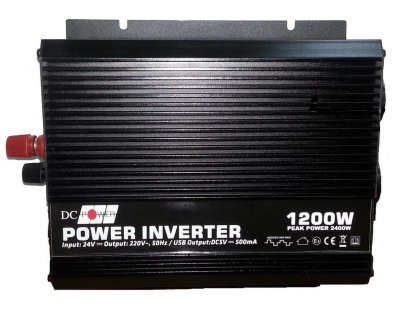 Автоинвертор DC Power DS-1200/24 1200W (1200 Вт) преобразователь с 24 В на 220 В