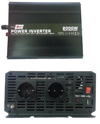Автоинвертор DC Power DS-2000/12 2000W (2000 Вт) преобразователь с 12 В на 220 В