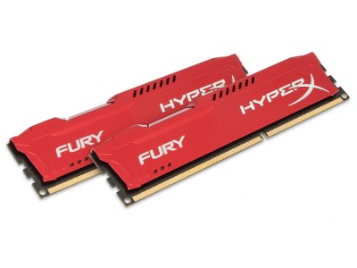 Модуль памяти Kingston HyperX Fury Red Series PC3-15000 DIMM DDR3 1866MHz CL10 - 8Gb KIT (2x4Gb) HX3