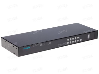 Переключатель KVM сетевой D-LINK DKVM-IP8, 1xConsole, 8xPC, 1x10/100Mbps, 1xUSB 2.0, 1xRS-232