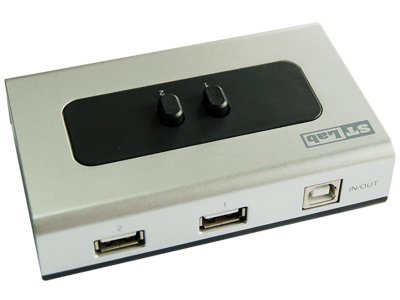 Переключатель 2*USB2.0 (AM) -) USB 2.0 (BM), ST-LAB G-100