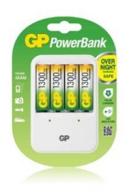 GP PB420GS130 PowerBank   + 4 . 1300mAh AA ( AA/AAA)