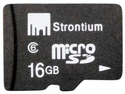   MicroSD 16Gb Strontium (SR16GTFC6R) Class 6 microSDHC