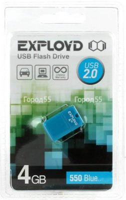   USB Flash Drive 4Gb - Exployd 550 mini Blue EX004GB550-mini-Bl