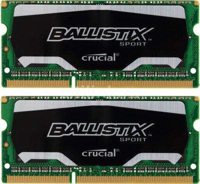   Crucial Ballistix (BLS2C4G3N169ES4CEU) DDR-III SODIMM 8Gb KIT 2*4Gb (PC3-12800) (
