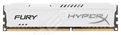 Модуль памяти Kingston DDR3 DIMM 8GB (PC3-12800) 1600MHz HX316C10FW/8 HyperX Fury White Series CL10