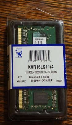Модуль памяти KINGSTON VALUERAM KVR16LS11/4 DDR3L ; 4 Гб