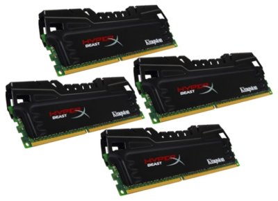 Модуль памяти Kingston HyperX Beast PC3-19200 DIMM DDR3 2400MHz - 16Gb KIT (4x4Gb) HX324C11T3K4/16 C