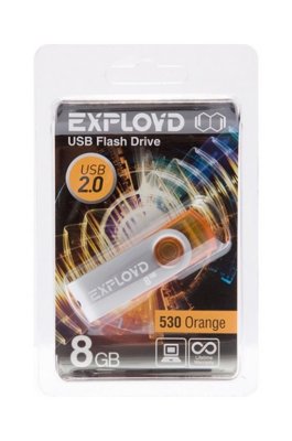  Exployd USB Flash 8Gb - 530 Red EX008GB530-R