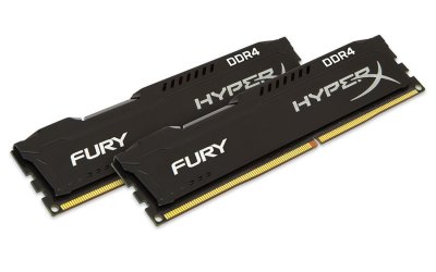 Модуль памяти Kingston HyperX Fury PC4-21300 DIMM DDR4 2666MHz CL15 - 16Gb KIT (2x8Gb) HX426C15FBK2/