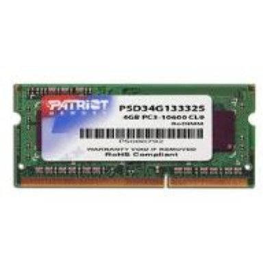   Patriot Memory DDR3 SO-DIMM 1333Mhz PC3-10600 CL11 - 4Gb PSD34G13332S
