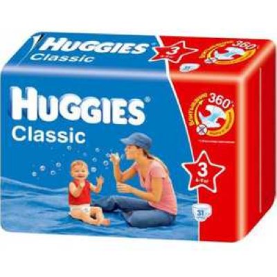 Huggies  "Classic" Econom 4-9  (31 ) 5029053543093