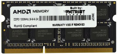     SO-DDR3 4Gb PC10600 1333MHz AMD R334G1339S1S-UO OEM