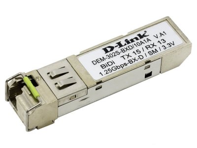  D-Link DEM-302S-BXD 1-port mini-GBIC 1000Base-BX SMF WDM (Bi-Directional)