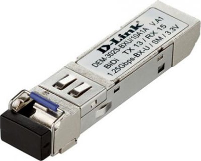  D-Link DEM-302S-BXU / A1A 1-port mini-GBIC 1000Base-BX SMF WDM (Bi-Directional) (up to 2km