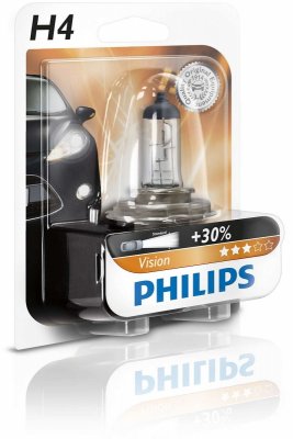   PHILIPS H4 Vision 12V 60/55W, 1 , 12342PRB1