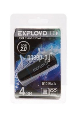  Drive USB Flash 4Gb - 510 Black EX004GB510-B