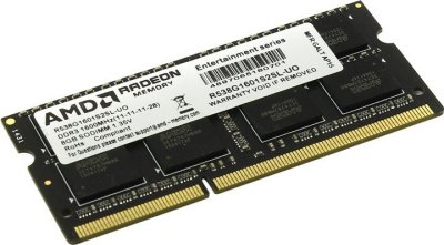   SO-DIMM DDR-III AMD 8Gb 1600Mhz PC-12800 1.35V (R538G1601S2SL-UO) OEM