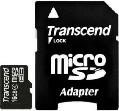   MicroSD 16Gb Toshiba (SD-C16GJ6A) Class 4 microSDHC + Adapter
