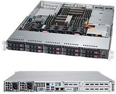 SuperMicro A1U 19" RM "SuperServer SYS-1028R-WC1R" (2xSocket2011, iC612, 16xDDR4, SAS, SATA