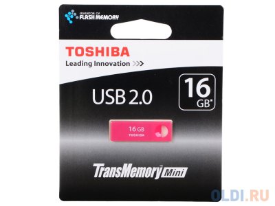  16GB USB Drive (USB 2.0) Toshiba TransMemory Enshu red (THNU16ENSRED(6)
