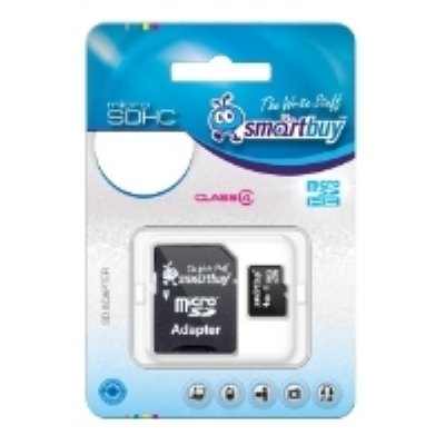   SmartBuy microSDHC Class 4 16GB + SD adapter