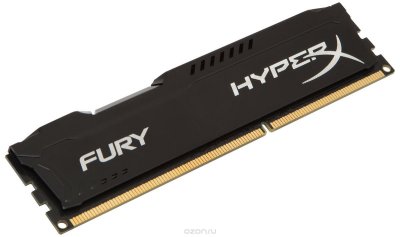   Kingston HyperX Fury DDR3 8Gb (2x4Gb), PC15000, DIMM, 1866MHz (HX318C10FBK2/8) Bl