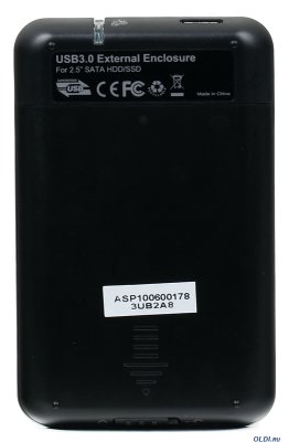    2.5" HDD AgeStar 3UB2A8 Silver/Black() USB3.0 - SATA, 