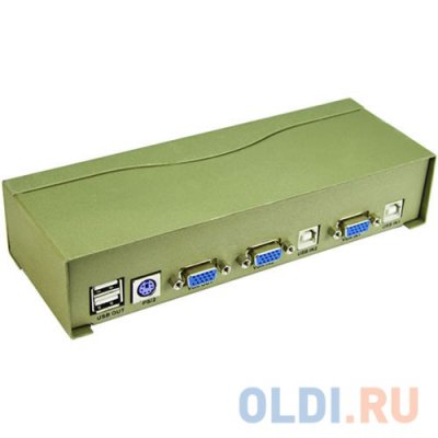 Переключатель Vpro USB Auto 2-port [VDS8004] (PS/2, USB, SVGA, Audio+Mic) (+2 кабеля)