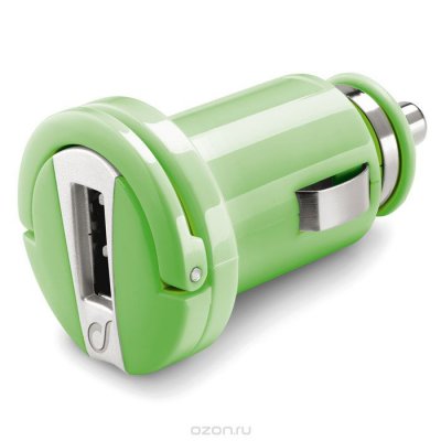 Cellular Line USB Car Charger Micro (20297), Green   