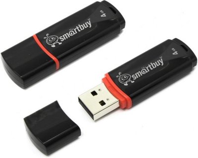 - USB Flash Drive 4Gb - SmartBuy Crown Black SB4GBCRW-K