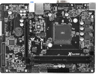   ASRock AM1B-M Socket AM1 AMD 2xDDR3 1xPCI-E 16x 1xPCI-E 1x 2xSATAIII Raid 5.1xAudi