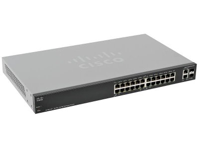 Коммутатор Cisco SLM224PT-EU управляемый 24 порта 10/100Mbps 2xSFP
