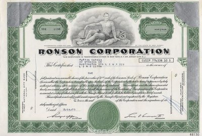   "Ronson Corporation.   1 ". , 1973 