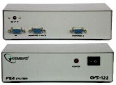 () Gembird VGA 1 -)2 Multi Splitter GVS122 HD15F/2x15F, 1 .-2 