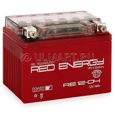  Red Energy RE 1204 12V 4 / (YTX4L-BS) GEL