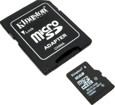   Micro SecureDigital Micro SecureDigital 4Gb Kingston SDHC class 10 (SDC10 / 4GB) + SD 