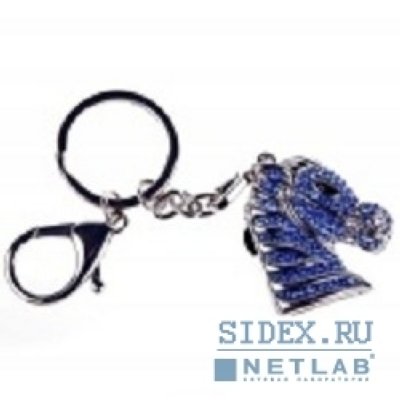   USB 2.0 QUMO 8GB Horse Blue SW, [QM8GUD-Charm-HRS-Blue] Swarovski crystal